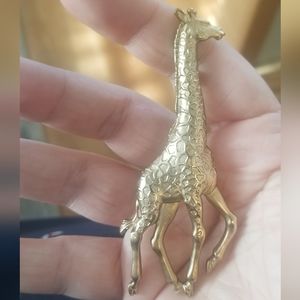 Vintage, Gold Tone, Giraffe Safari Animal, Brooch